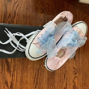 Pink Converse Gym shoes; Size 7.5
